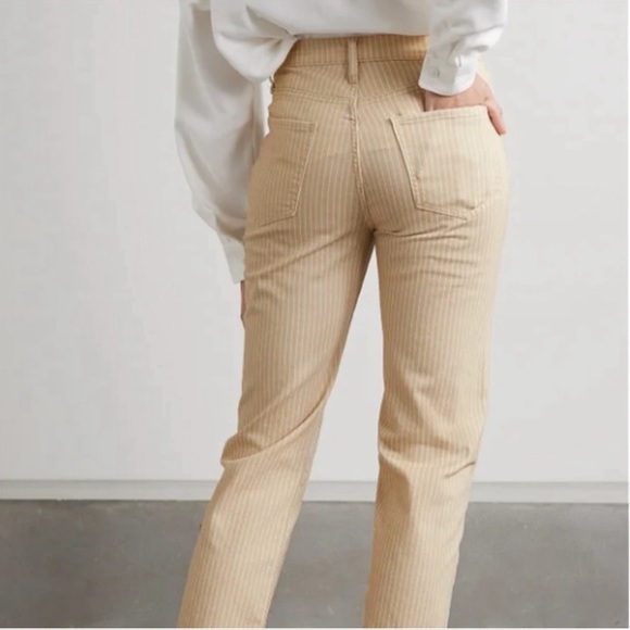 FRAME Le Jane Crop Striped Straight-Leg Jeans NWT SZ 26 ✨✨🔥🔥 - Picture 2 of 7